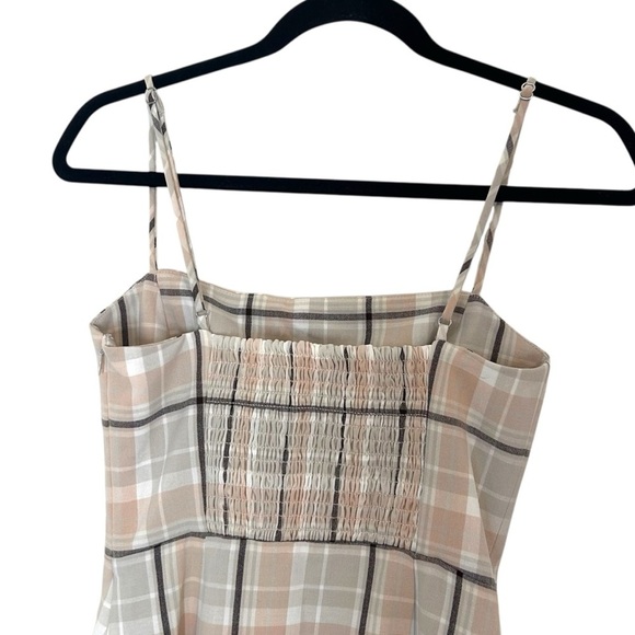 Aritzia Wilfred Modern Mini Dress- Neutral Plaid Mini Dress- Size 0 - Picture 7 of 13